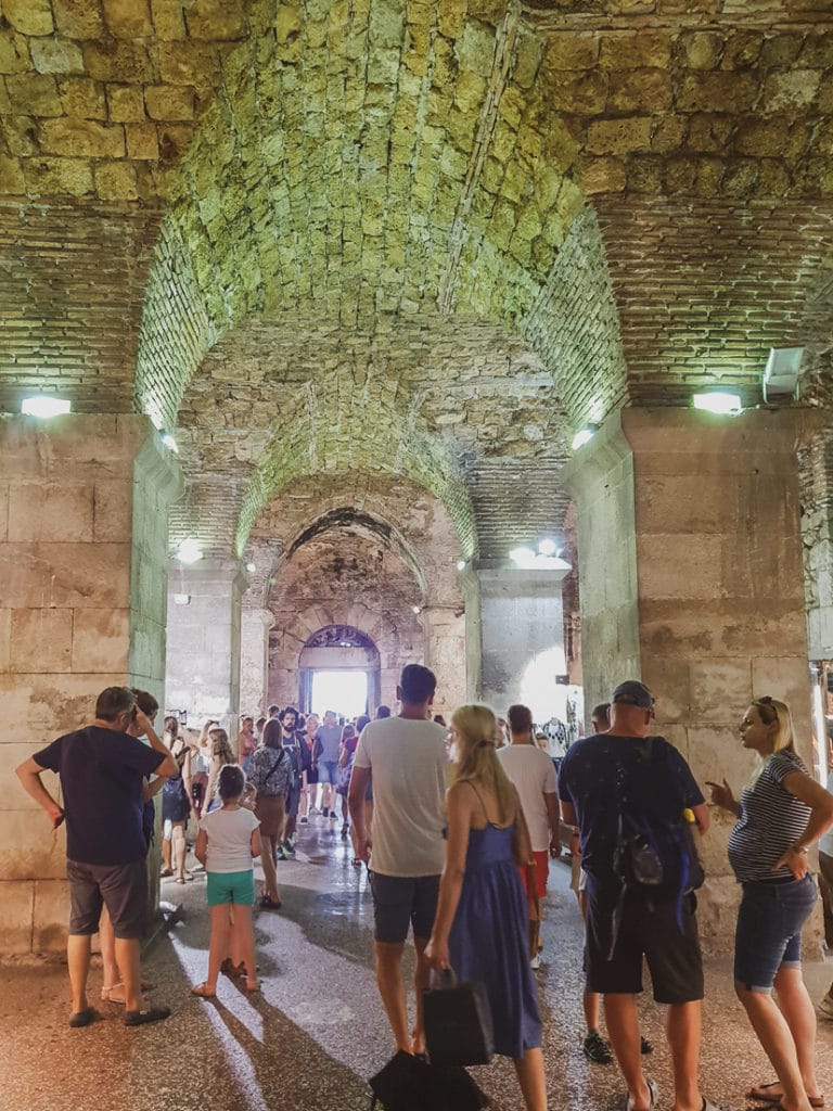 Basement of Diocletian's Palace in Split