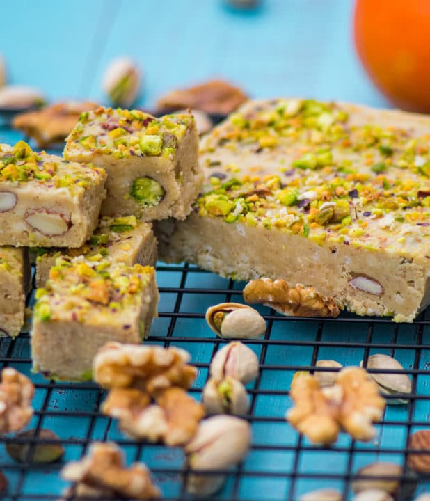 Greek Halva, Pistachio and Almond Halva