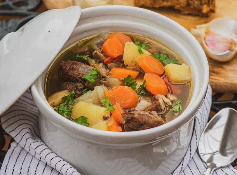 Bosnian Pot (Bosanski Lonac) Traditional Bosnian Cuisine.