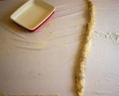 Step 5 - Rolling The Dough Into A Long Wrap