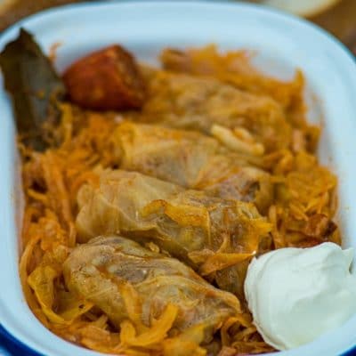 Toltott Kaposzta - Hungarian Stuffed Cabbage