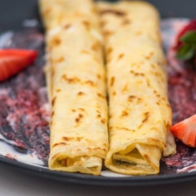 Polish Pancakes (Crepes) Nalesniki - Traditional Polish Delicacy